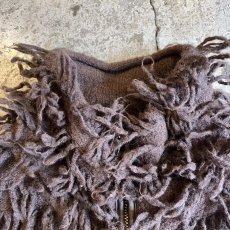 画像8: ALL OVER FRINGE DESIGN DOUBLE ZIP UP KNIT VEST / Ladies M (8)
