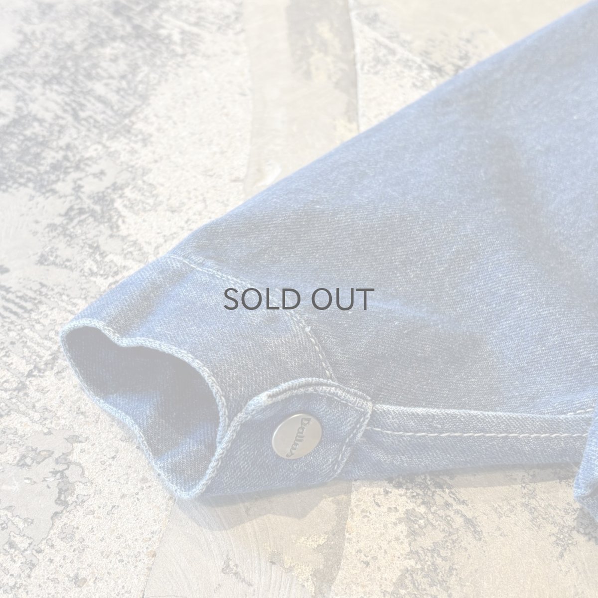 画像7: SNAP BUTTON WIDE SILHOUETTE DENIM JACKET / Mens L (7)