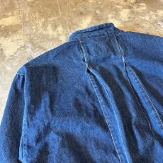 画像9: SNAP BUTTON WIDE SILHOUETTE DENIM JACKET / Mens L (9)