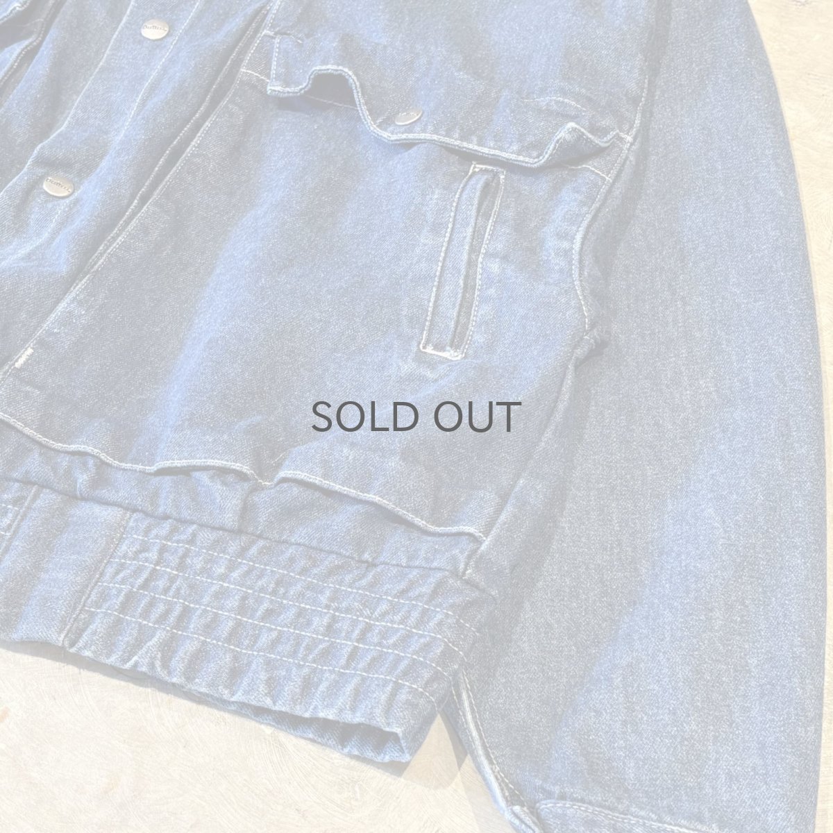 画像6: SNAP BUTTON WIDE SILHOUETTE DENIM JACKET / Mens L (6)