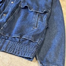 画像6: SNAP BUTTON WIDE SILHOUETTE DENIM JACKET / Mens L (6)