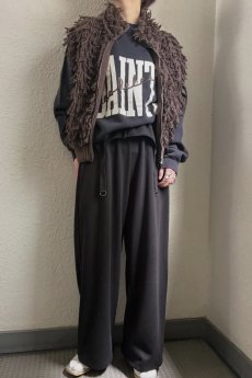 画像13: ALL OVER FRINGE DESIGN DOUBLE ZIP UP KNIT VEST / Ladies M (13)