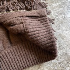 画像5: ALL OVER FRINGE DESIGN DOUBLE ZIP UP KNIT VEST / Ladies M (5)