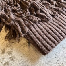画像3: ALL OVER FRINGE DESIGN DOUBLE ZIP UP KNIT VEST / Ladies M (3)