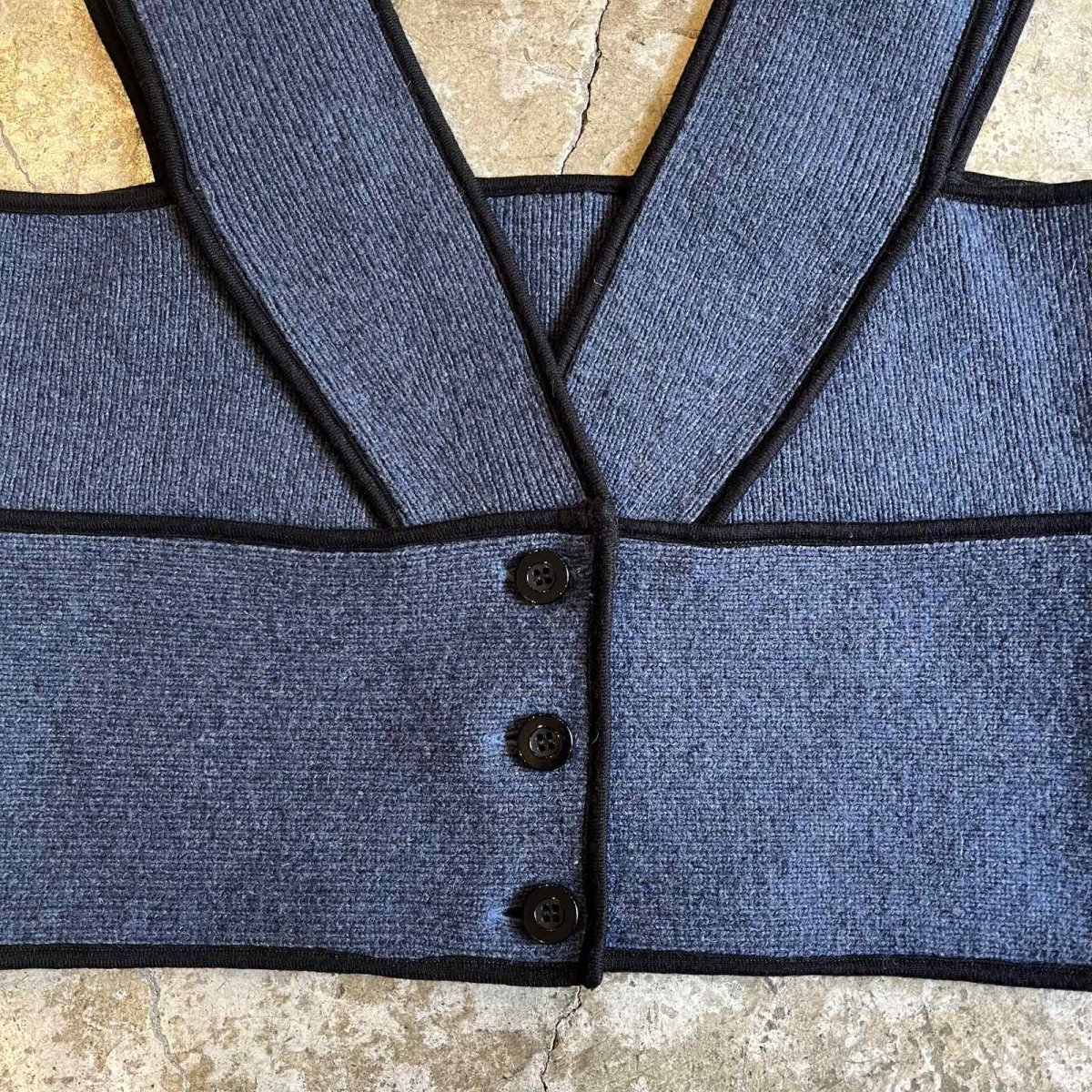 画像9: PIPING LINE DESIGN KNIT BUSTIER / Ladies M (9)