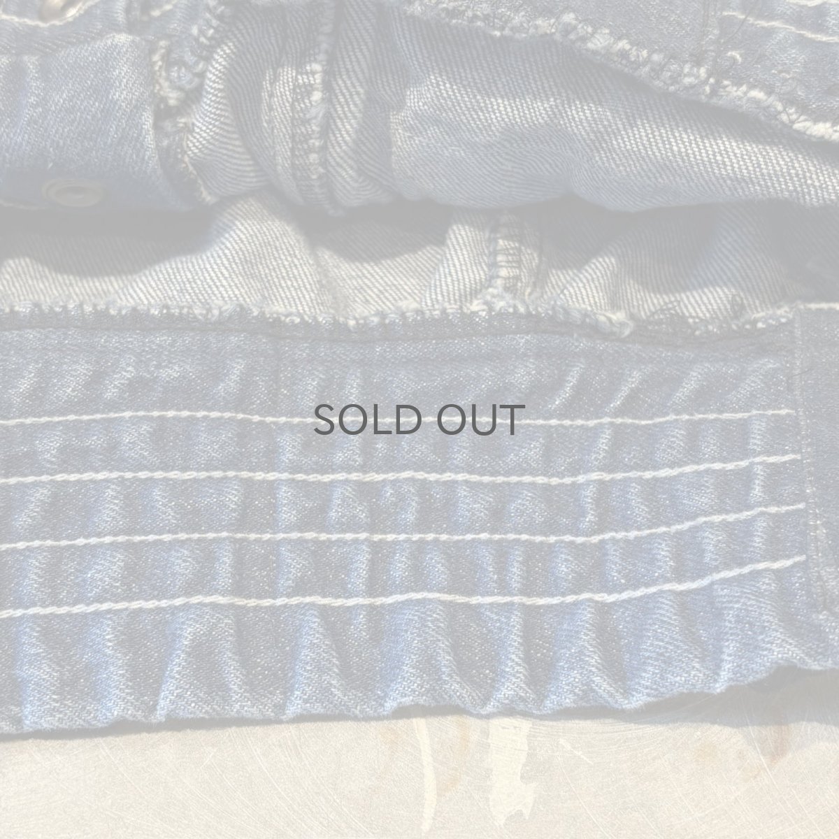 画像8: SNAP BUTTON WIDE SILHOUETTE DENIM JACKET / Mens L (8)