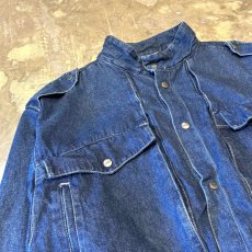 画像3: SNAP BUTTON WIDE SILHOUETTE DENIM JACKET / Mens L (3)