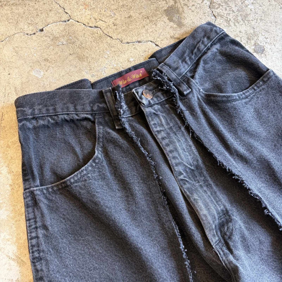 画像3: 【Wiz&Witch】 "TWINS" WIDE DENIM PANTS / W29 (3)