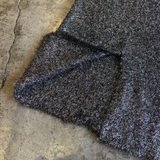画像6: SHAGGY SILVER GLITTER BACK SLIT DESIGN SKIRT / W29~FREE (6)
