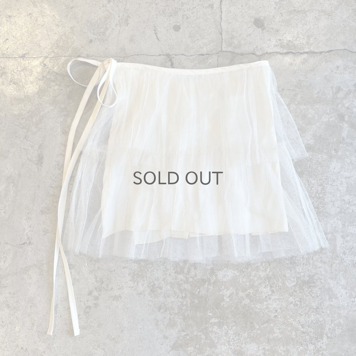 画像1: 【Wiz&Witch】"WANDERER" VTG TULLE WRAP SKIRT / FREE (1)