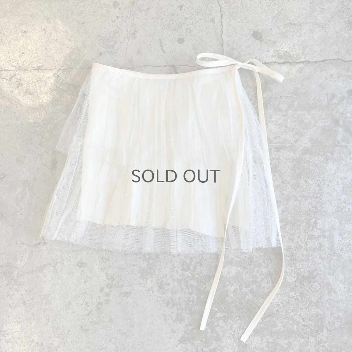 画像2: 【Wiz&Witch】"WANDERER" VTG TULLE WRAP SKIRT / FREE (2)