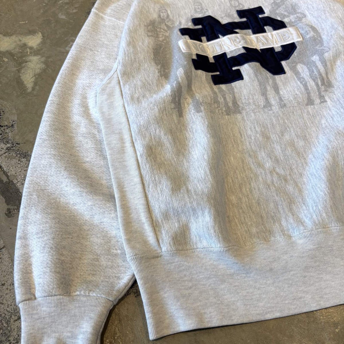 画像5: 90's "NOTRE DAME" FRONT PRINTED SWEAT / Mens L (5)