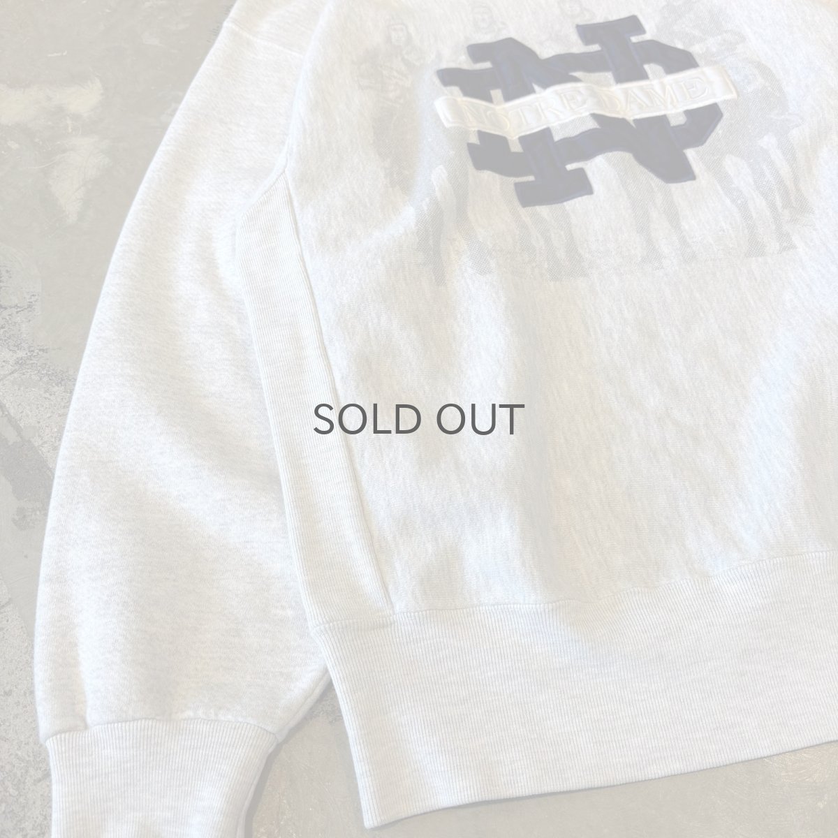 画像5: 90's "NOTRE DAME" FRONT PRINTED SWEAT / Mens L (5)