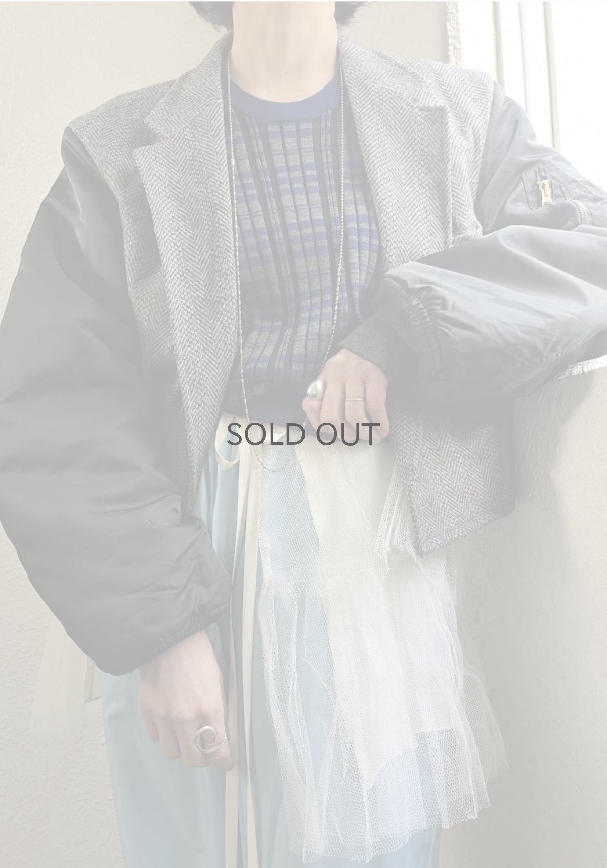 画像12: 【Wiz&Witch】"WANDERER" VTG TULLE WRAP SKIRT / FREE (12)