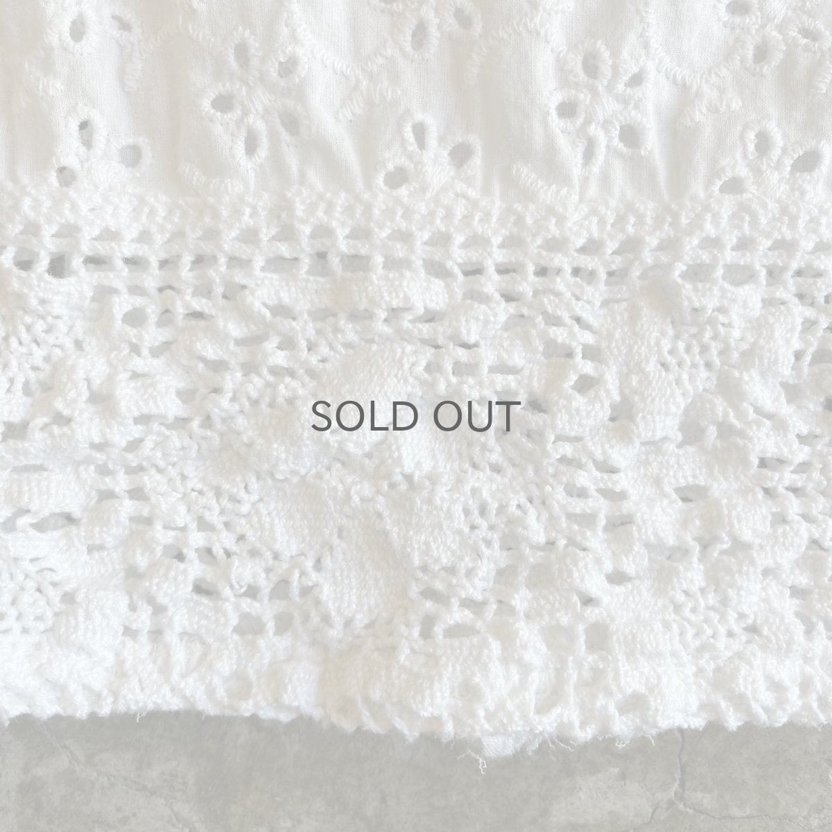 画像9: 【Wiz&Witch】"WANDERER" VTG COTTON LACE WRAP SKIRT / FREE (9)