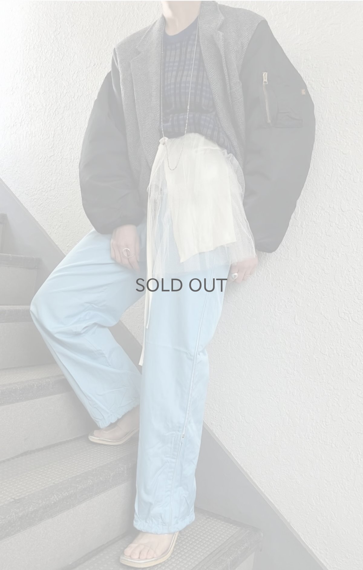 画像11: 【Wiz&Witch】"WANDERER" VTG TULLE WRAP SKIRT / FREE (11)