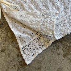 画像4: 【Wiz&Witch】"WANDERER" VTG COTTON LACE WRAP SKIRT / FREE (4)