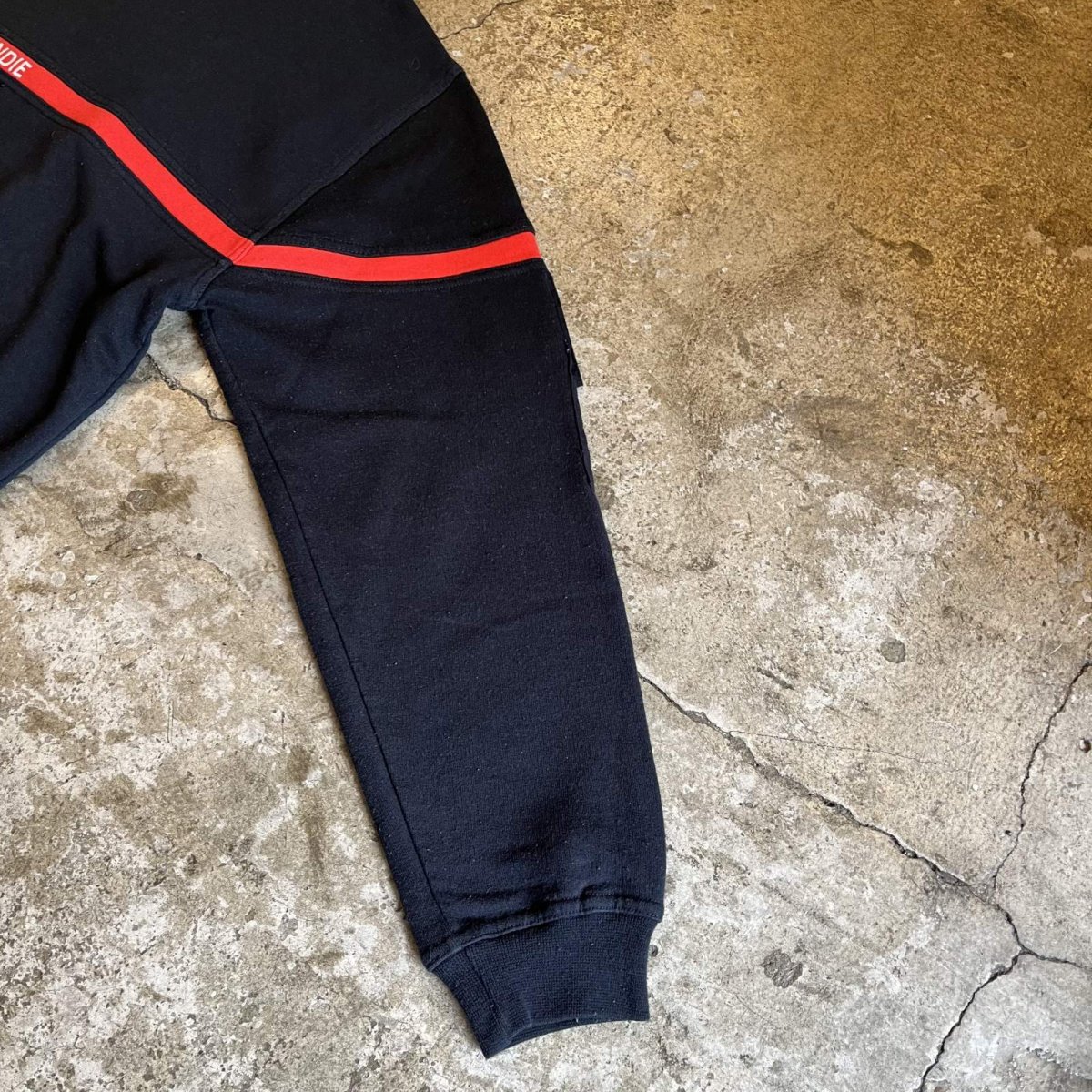 画像7: LOGO EMBROIDERY COLOR LINE DESIGN L/S SWEAT / Ladies M / MADE IN FRANCE (7)