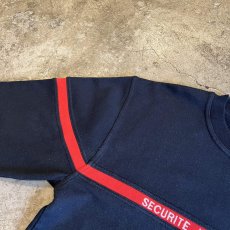 画像10: LOGO EMBROIDERY COLOR LINE DESIGN L/S SWEAT / Ladies M / MADE IN FRANCE (10)