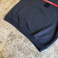 画像4: LOGO EMBROIDERY COLOR LINE DESIGN L/S SWEAT / Ladies M / MADE IN FRANCE (4)