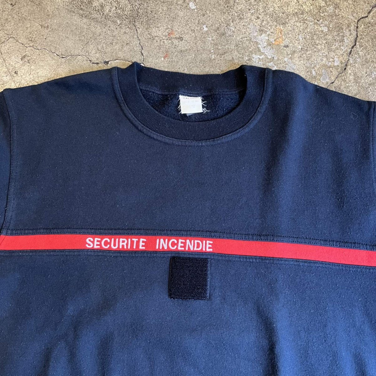 画像9: LOGO EMBROIDERY COLOR LINE DESIGN L/S SWEAT / Ladies M / MADE IN FRANCE (9)