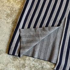 画像9: ALL OVER MULCH STRIPE PATTERN BACK SLIT LONG SKIRT / W26~W31 (9)