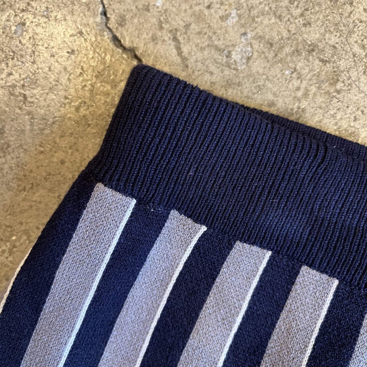 画像6: ALL OVER MULCH STRIPE PATTERN BACK SLIT LONG SKIRT / W26~W31 (6)