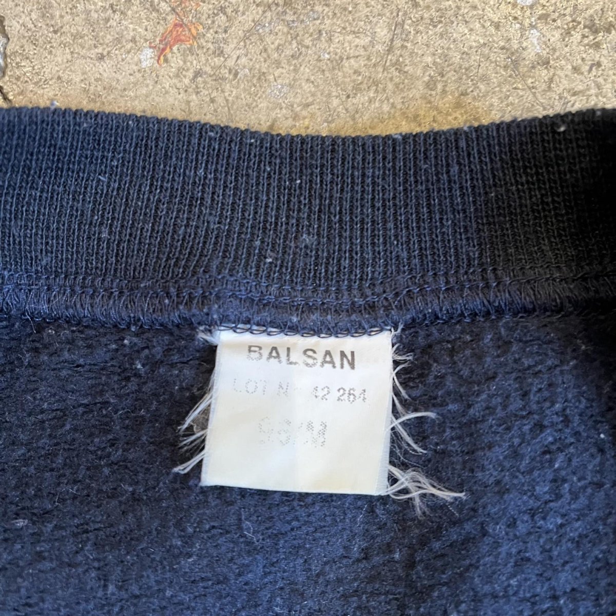 画像12: LOGO EMBROIDERY COLOR LINE DESIGN L/S SWEAT / Ladies M / MADE IN FRANCE (12)