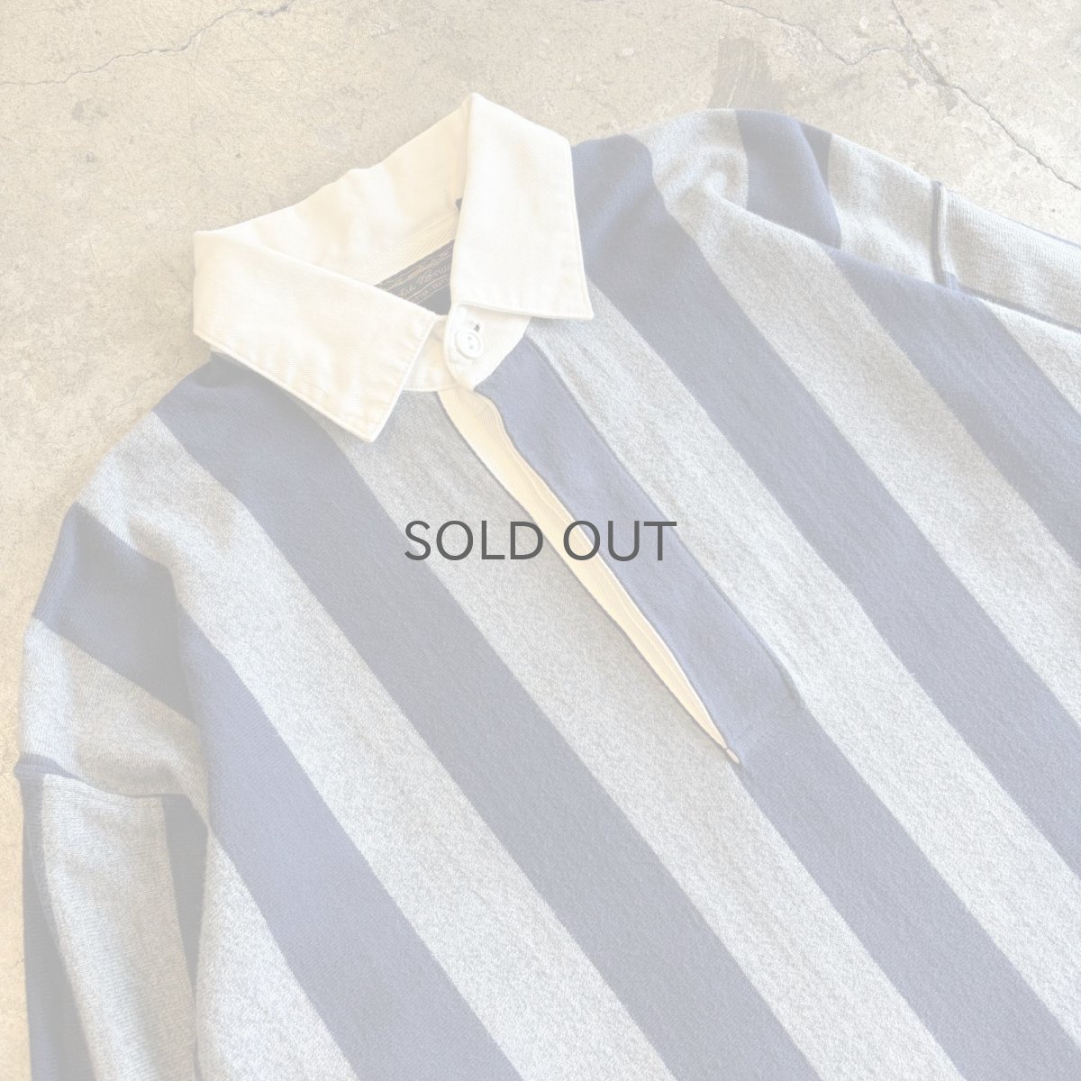 画像3: STRIPE COLOR DESIGN L/S RUGBY JERSEY SHIRT / Ladies M~L (3)