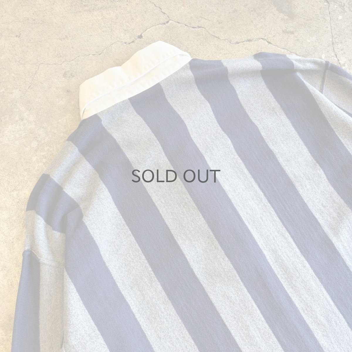 画像9: STRIPE COLOR DESIGN L/S RUGBY JERSEY SHIRT / Ladies M~L (9)