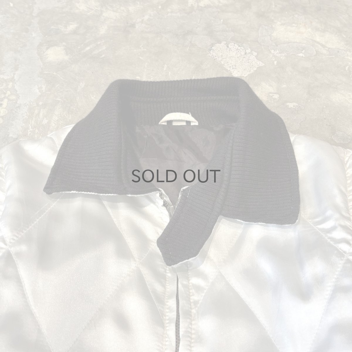 画像10: BACK SCORPION EMBROIDERY QUILTING ZIP UP JACKET / Mens M (10)