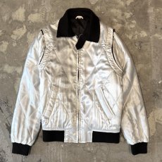 画像2: BACK SCORPION EMBROIDERY QUILTING ZIP UP JACKET / Mens M (2)