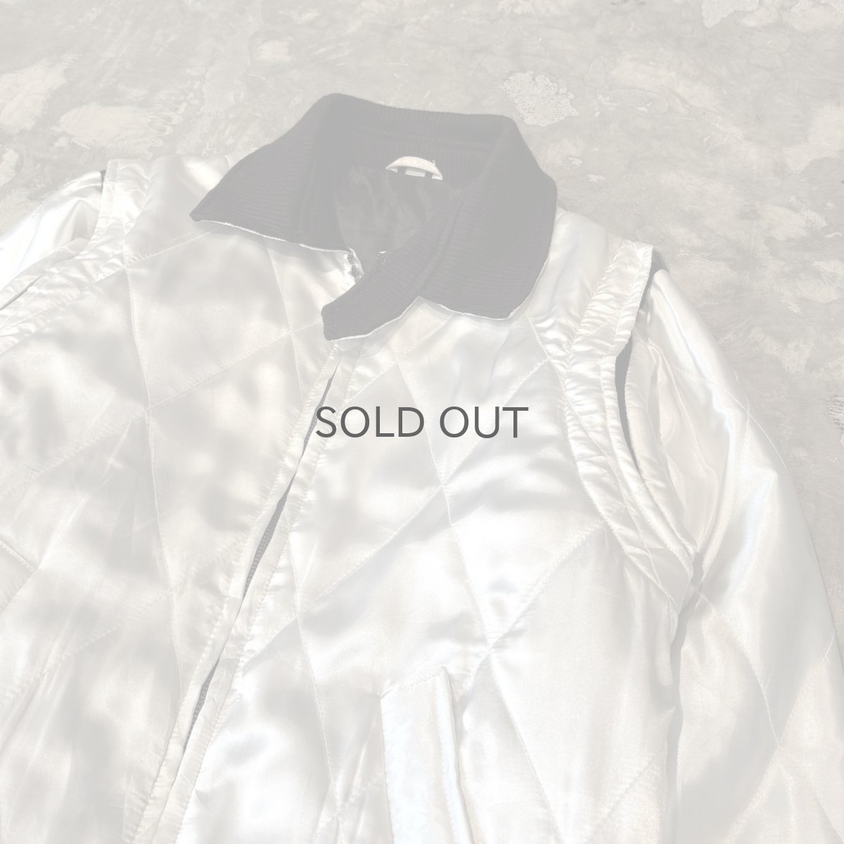 画像4: BACK SCORPION EMBROIDERY QUILTING ZIP UP JACKET / Mens M (4)
