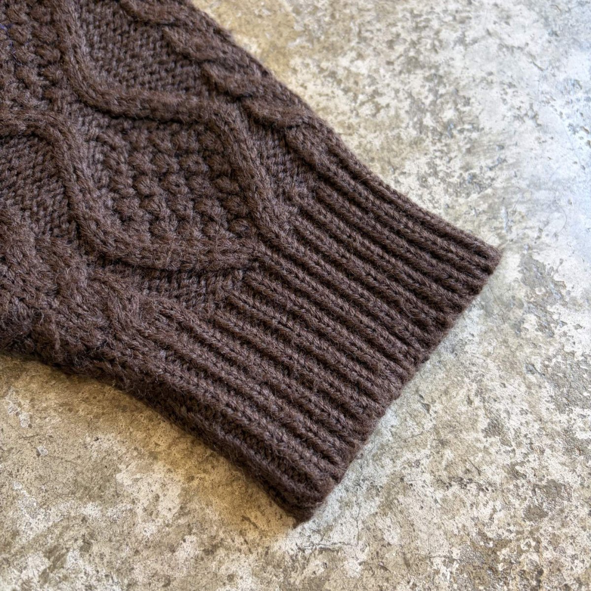 画像8: V NECK FRINGE POINT DESIGN KNIT SWEATER / Ladies M (8)