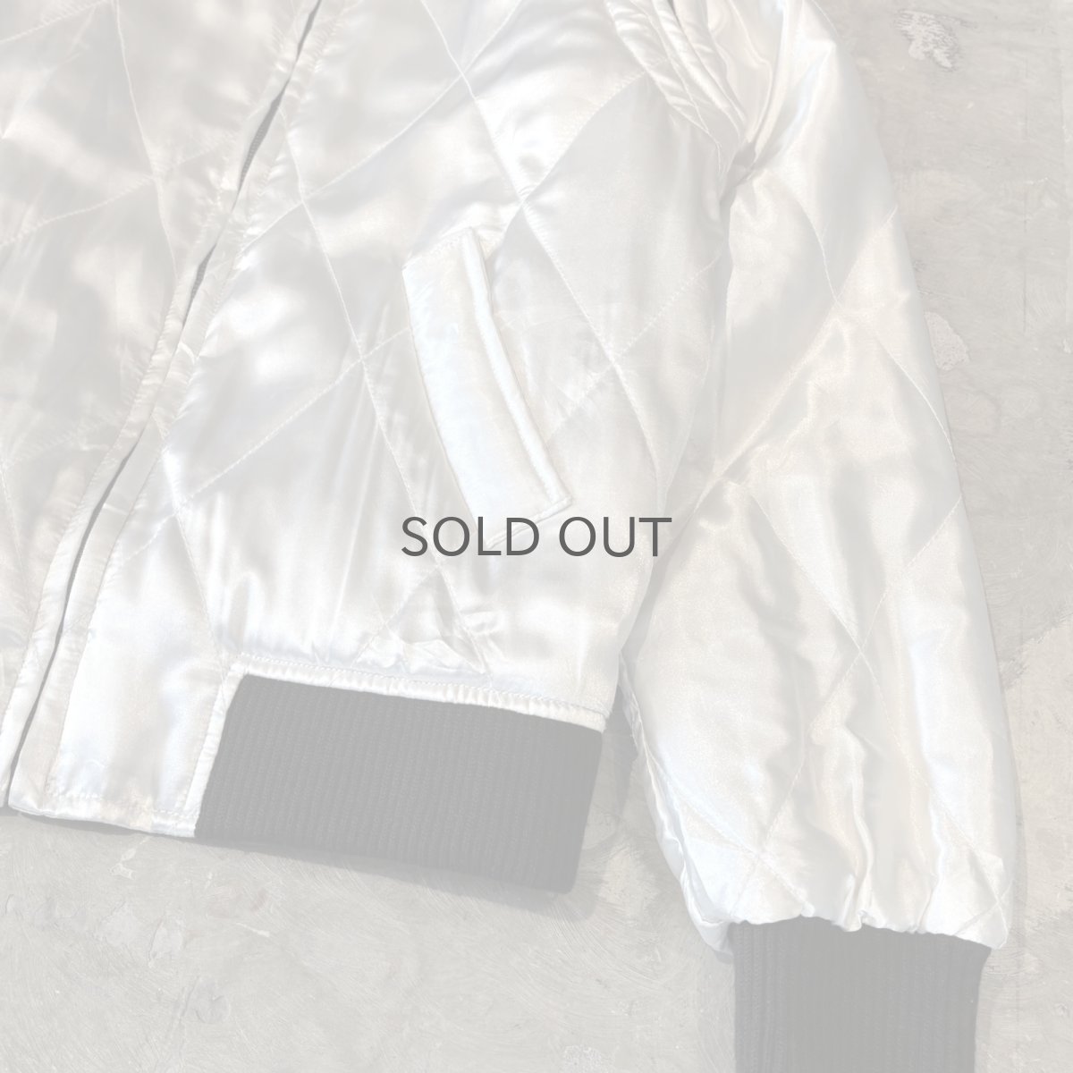 画像6: BACK SCORPION EMBROIDERY QUILTING ZIP UP JACKET / Mens M (6)
