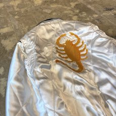 画像9: BACK SCORPION EMBROIDERY QUILTING ZIP UP JACKET / Mens M (9)