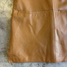画像4: LAMB SKIN LEATHER DESIGN N/S ONE-PIECE / Ladies S~M / MADE IN USA (4)