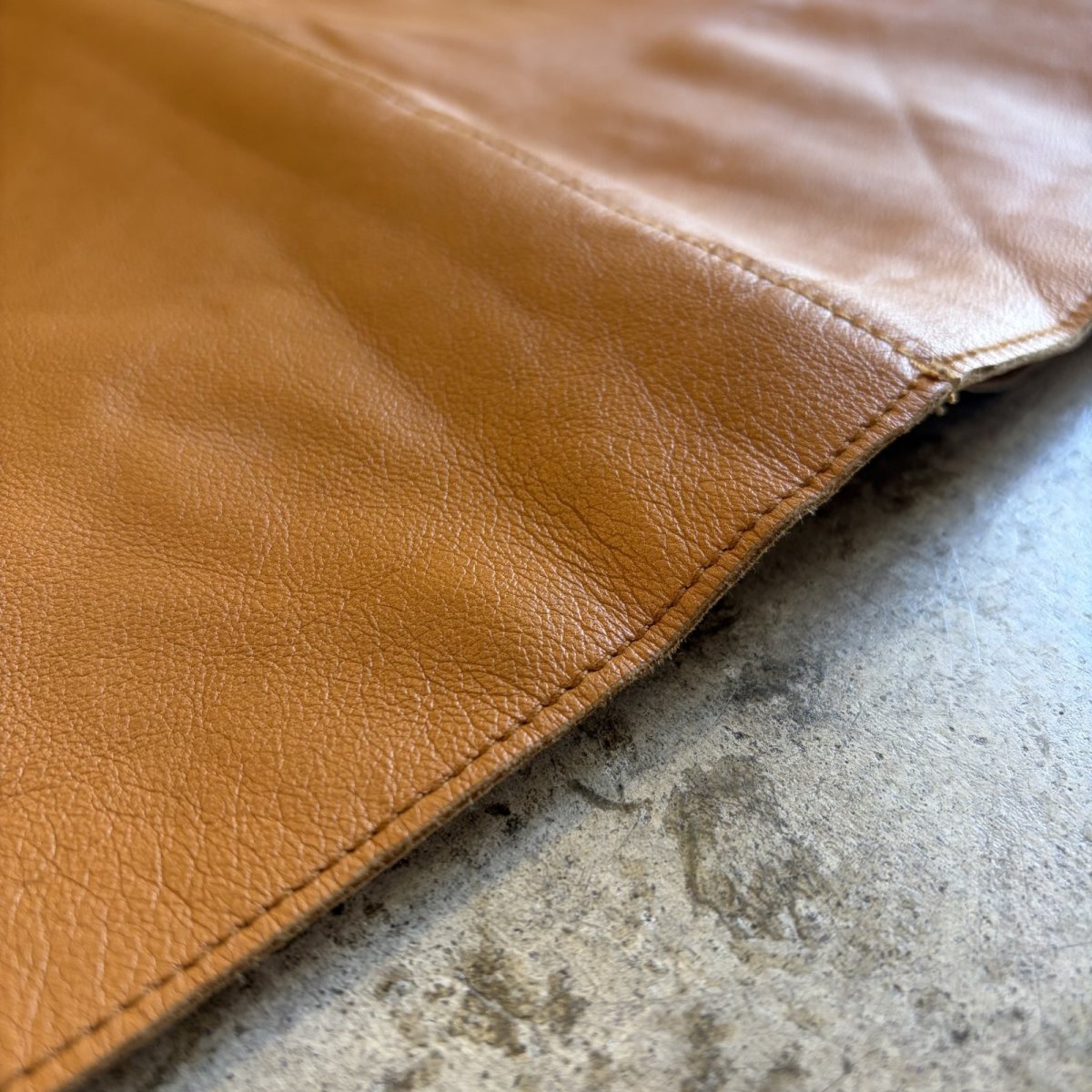 画像10: LAMB SKIN LEATHER DESIGN N/S ONE-PIECE / Ladies S~M / MADE IN USA (10)