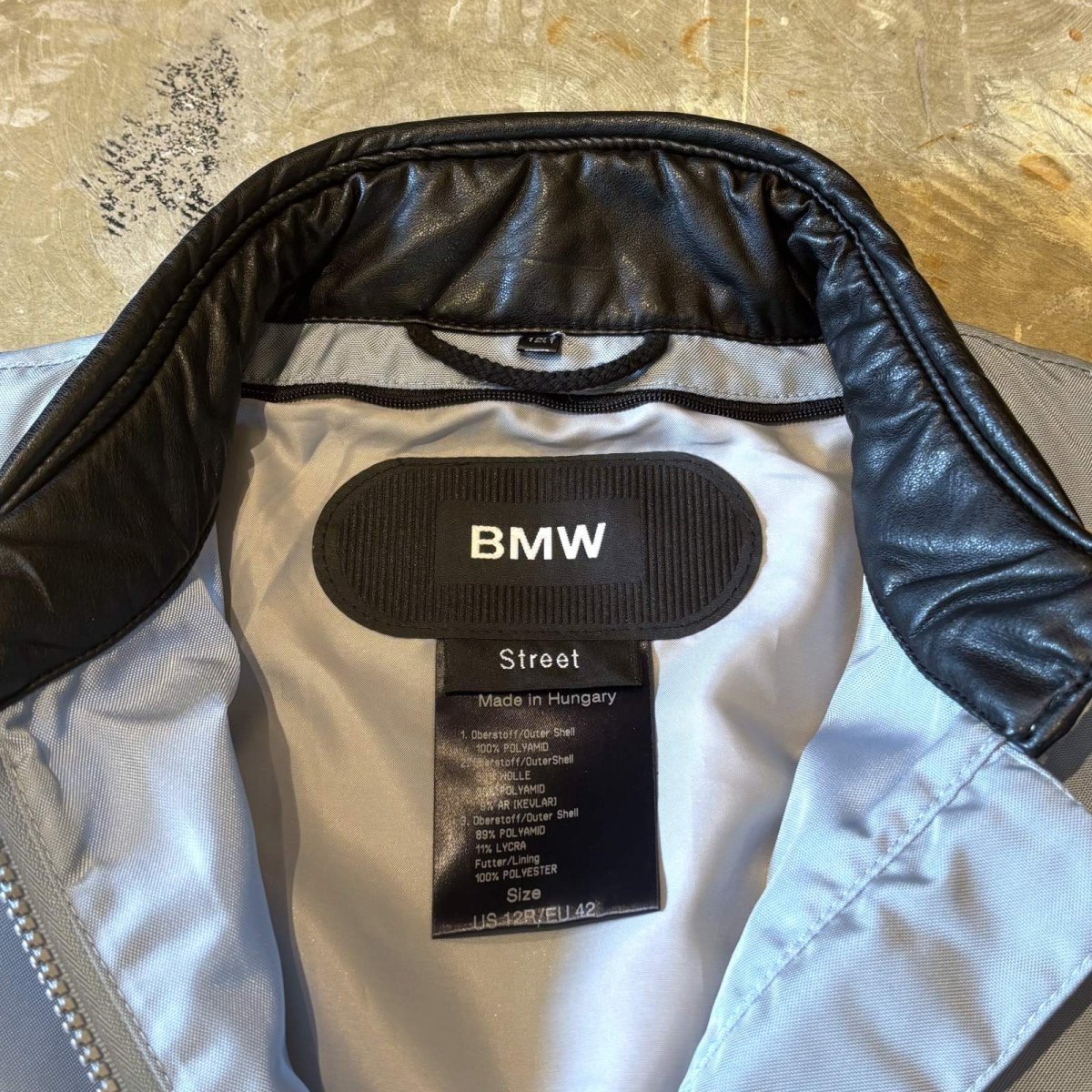 画像14: "BMW" MATERIAL SWITCHED DOUBLE ZIP RACING JACKET / Mens L / MADE IN HUNGARY (14)