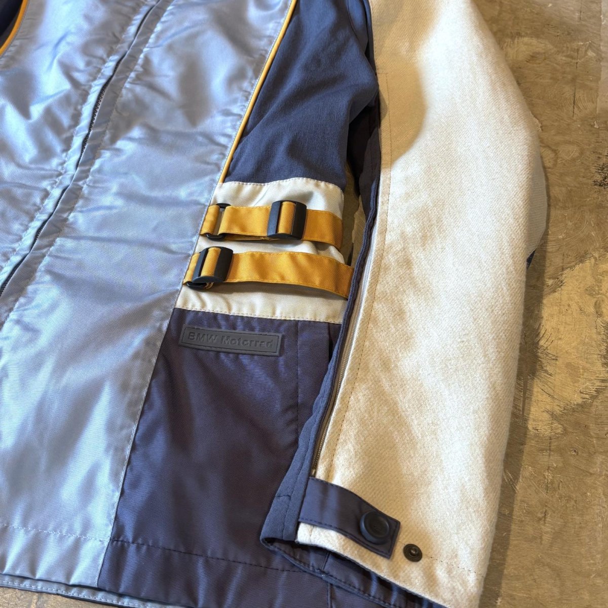 画像6: "BMW" MATERIAL SWITCHED DOUBLE ZIP RACING JACKET / Mens L / MADE IN HUNGARY (6)