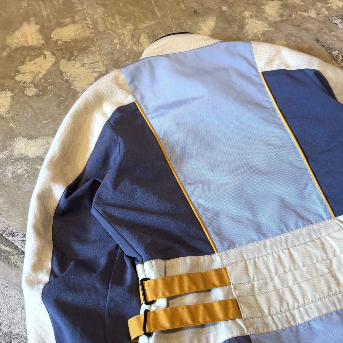 画像9: "BMW" MATERIAL SWITCHED DOUBLE ZIP RACING JACKET / Mens L / MADE IN HUNGARY (9)