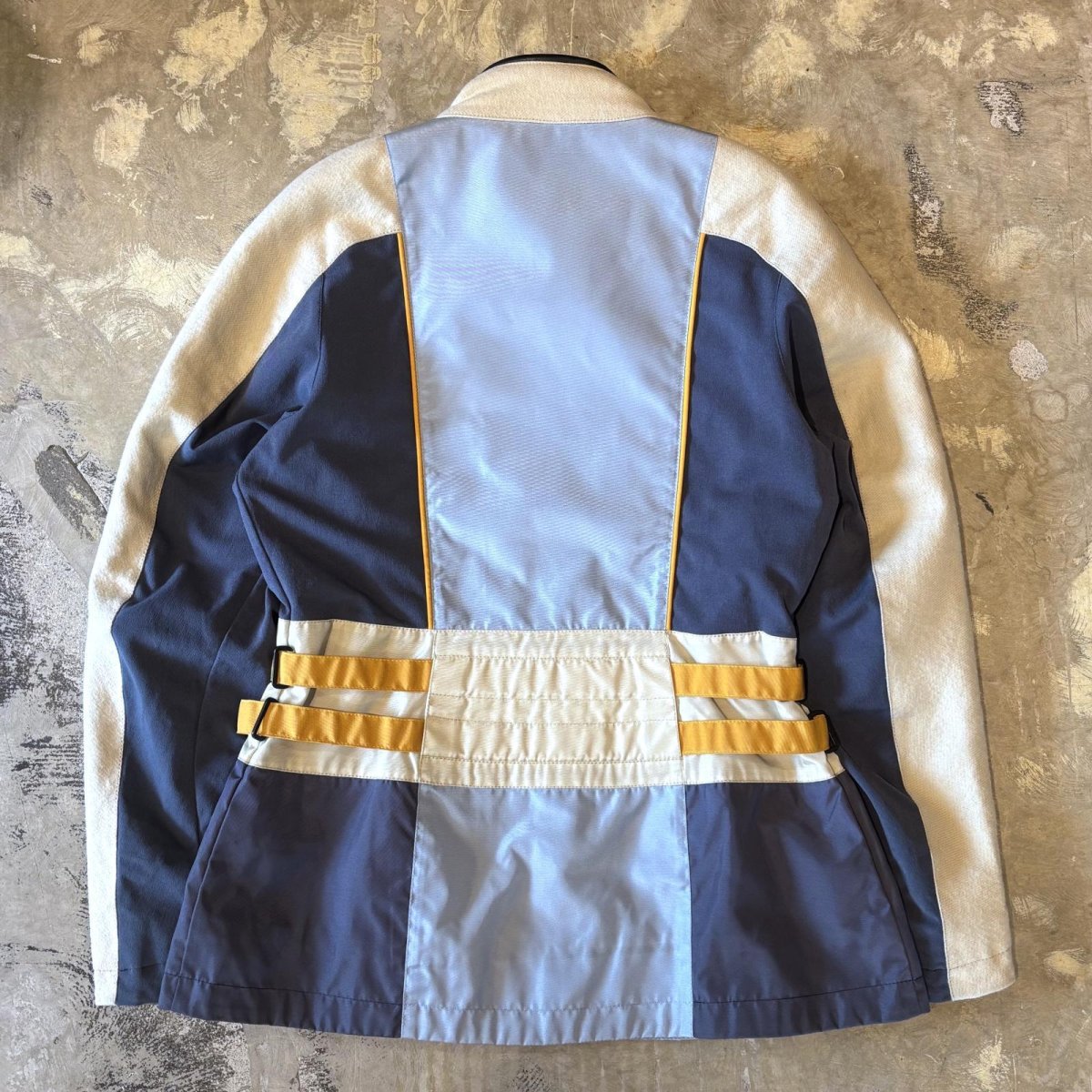 画像2: "BMW" MATERIAL SWITCHED DOUBLE ZIP RACING JACKET / Mens L / MADE IN HUNGARY (2)