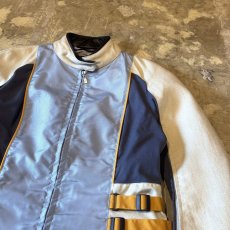 画像4: "BMW" MATERIAL SWITCHED DOUBLE ZIP RACING JACKET / Mens L / MADE IN HUNGARY (4)