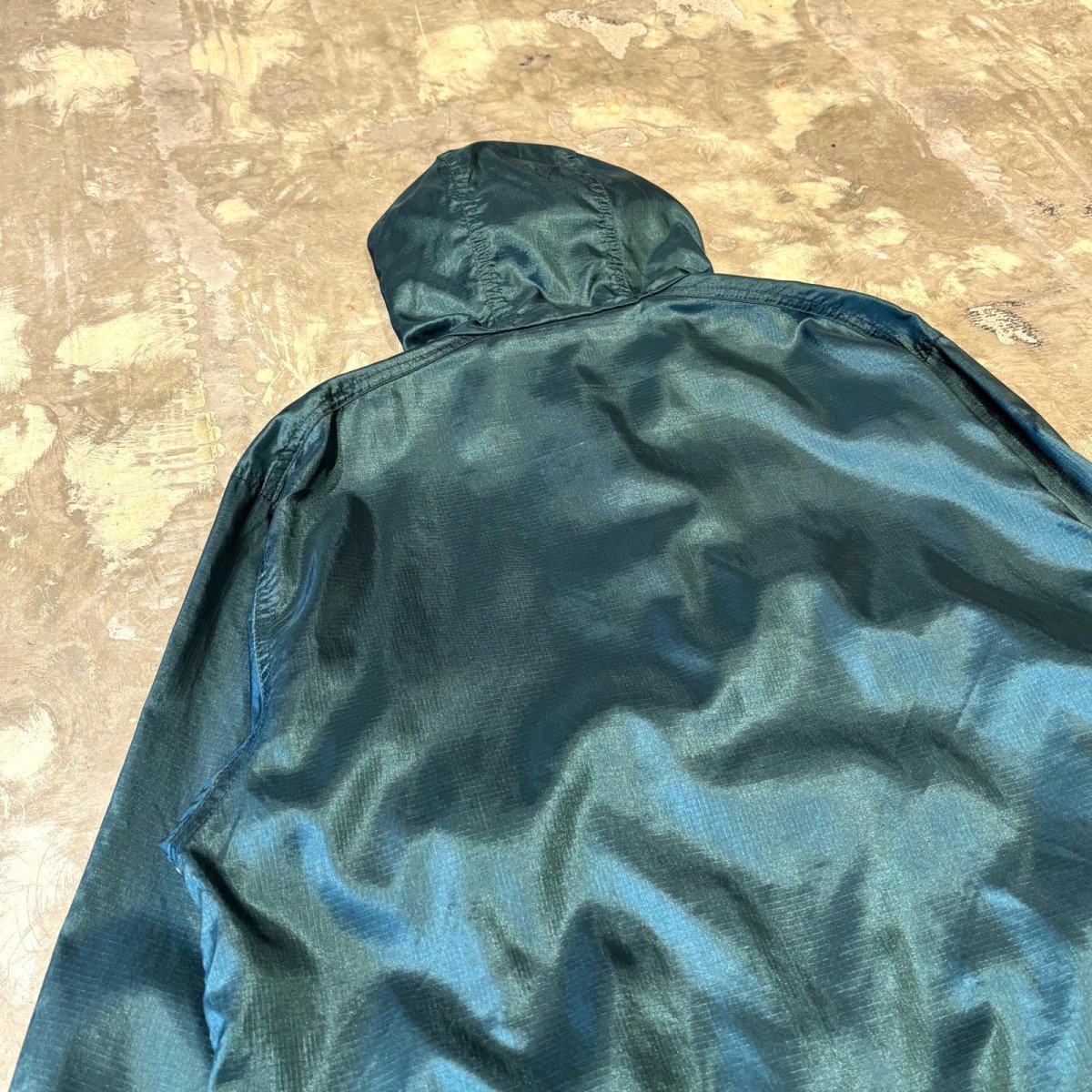 画像9: 【EDDIE BAUER】LUSTER GREEN NYLON ANORAK PARKA / Mens S(L) (9)