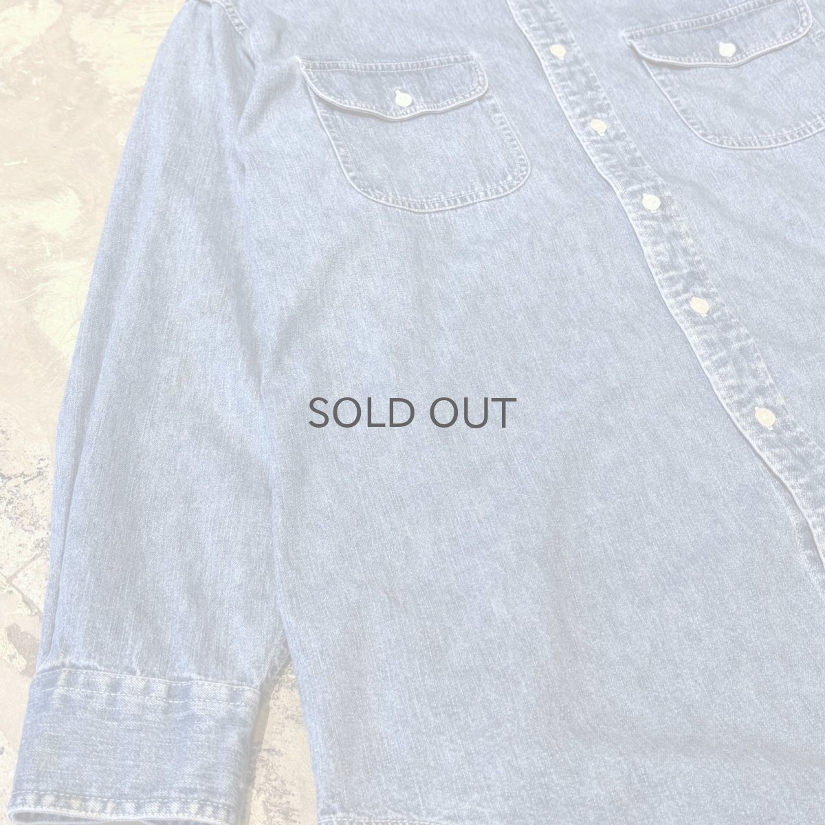 画像5: "LOONEY TUNES" BACK CHARACTER EMBROIDERY L/S SHIRT / Mens M(L~XL) (5)