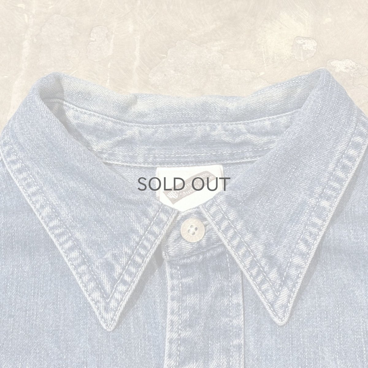 画像11: "LOONEY TUNES" BACK CHARACTER EMBROIDERY L/S SHIRT / Mens M(L~XL) (11)