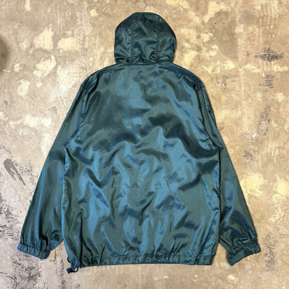 画像2: 【EDDIE BAUER】LUSTER GREEN NYLON ANORAK PARKA / Mens S(L) (2)
