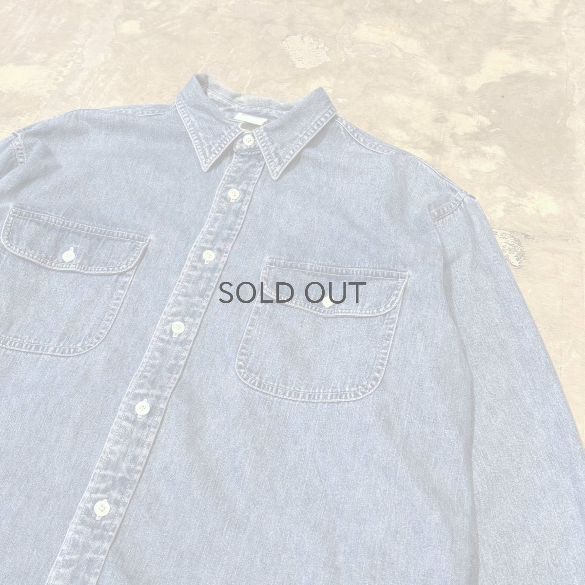 画像4: "LOONEY TUNES" BACK CHARACTER EMBROIDERY L/S SHIRT / Mens M(L~XL) (4)