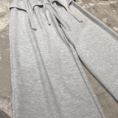 画像5: 【WONDERGROUND】D-CODE LAYERED WIDE SWEAT PANTS / GREY / OS (5)