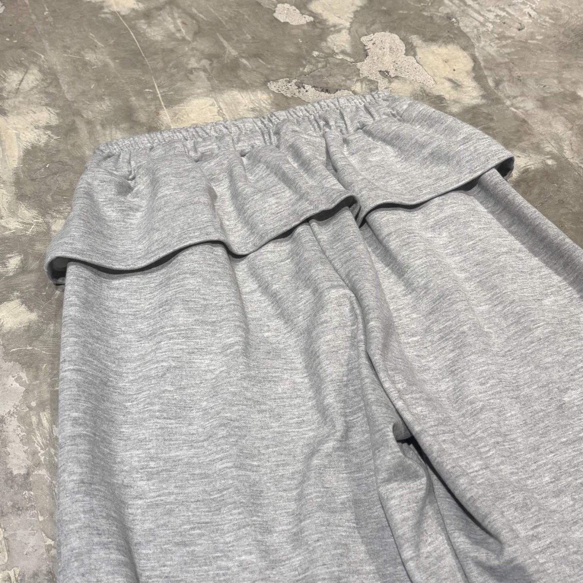 画像9: 【WONDERGROUND】D-CODE LAYERED WIDE SWEAT PANTS / GREY / OS (9)